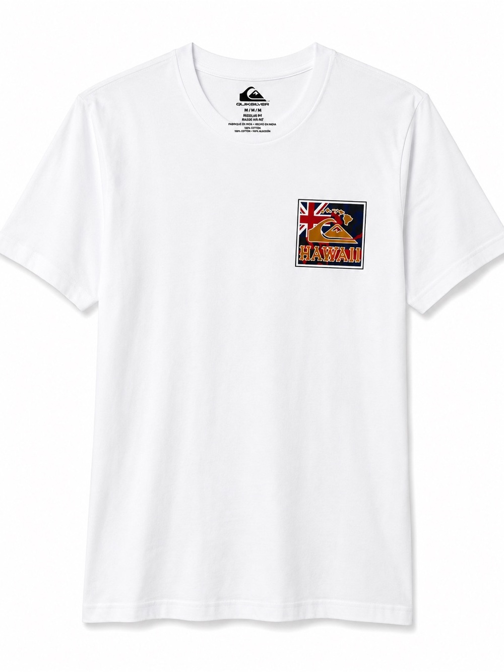 NWT Quiksilver Hawaii Patriot Graphic Tee White Men’s M